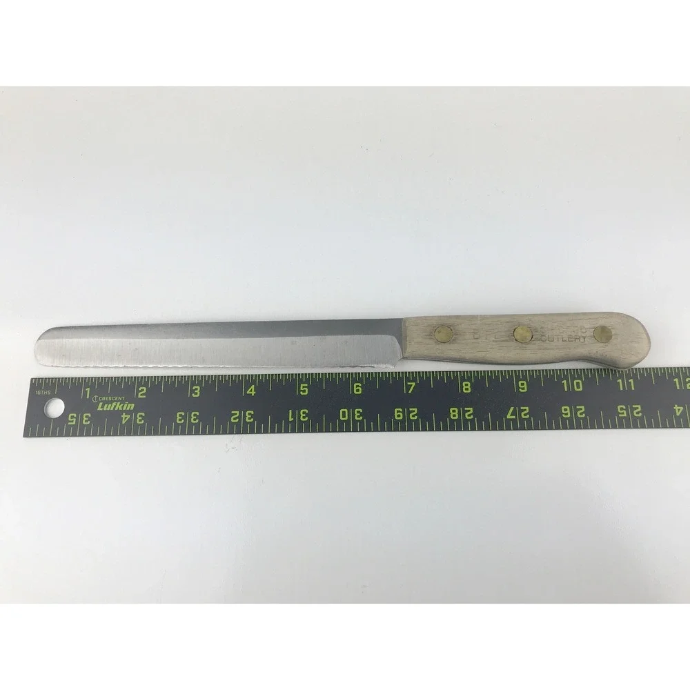 Chicago Cutlery BT7 Serrated Bread Knife Walnut Wood Handle Kitchen Utensil 7